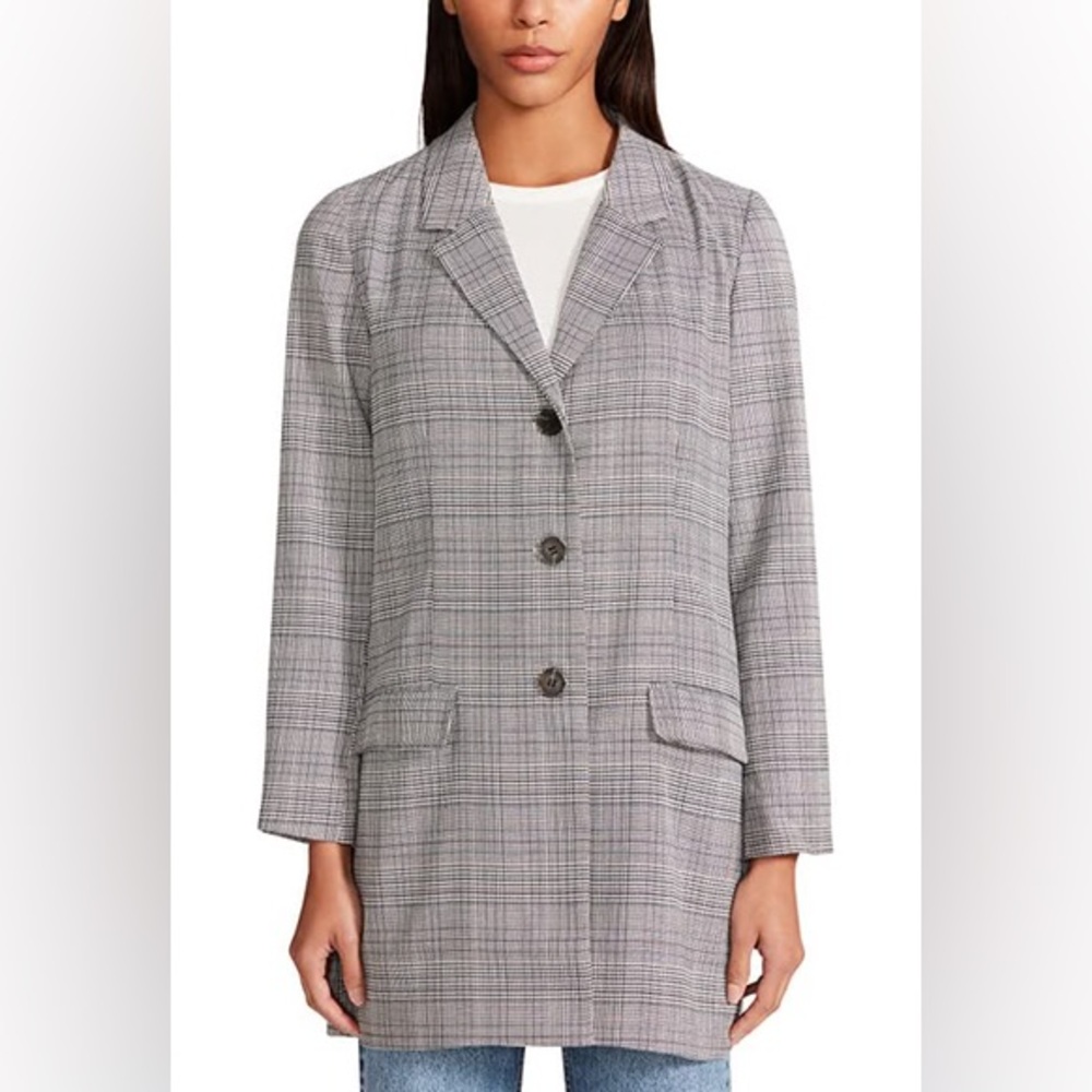 BB Dakota Get Plaid Blazer